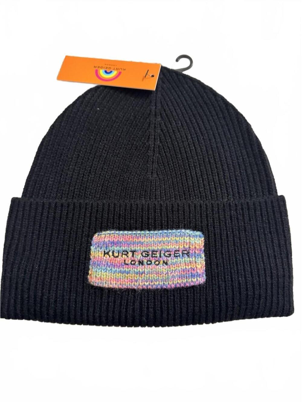 NWT Geiger London Logo Patch Cuffed Beanie